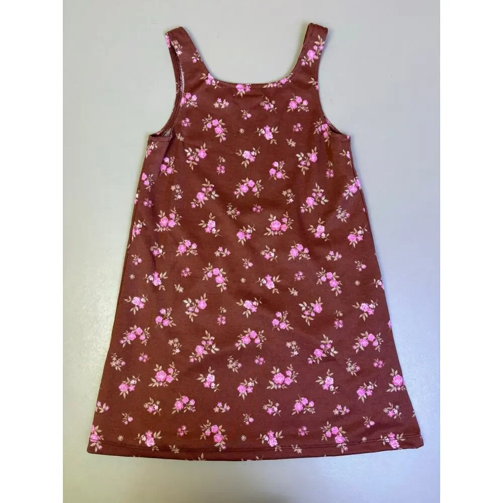 Derek Heart Girls Floral Jumper Dress Top Shoe Charms 3 Pc Set Size 5 NWT
